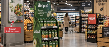 Что такое POP и POS материалы: отличия и примеры